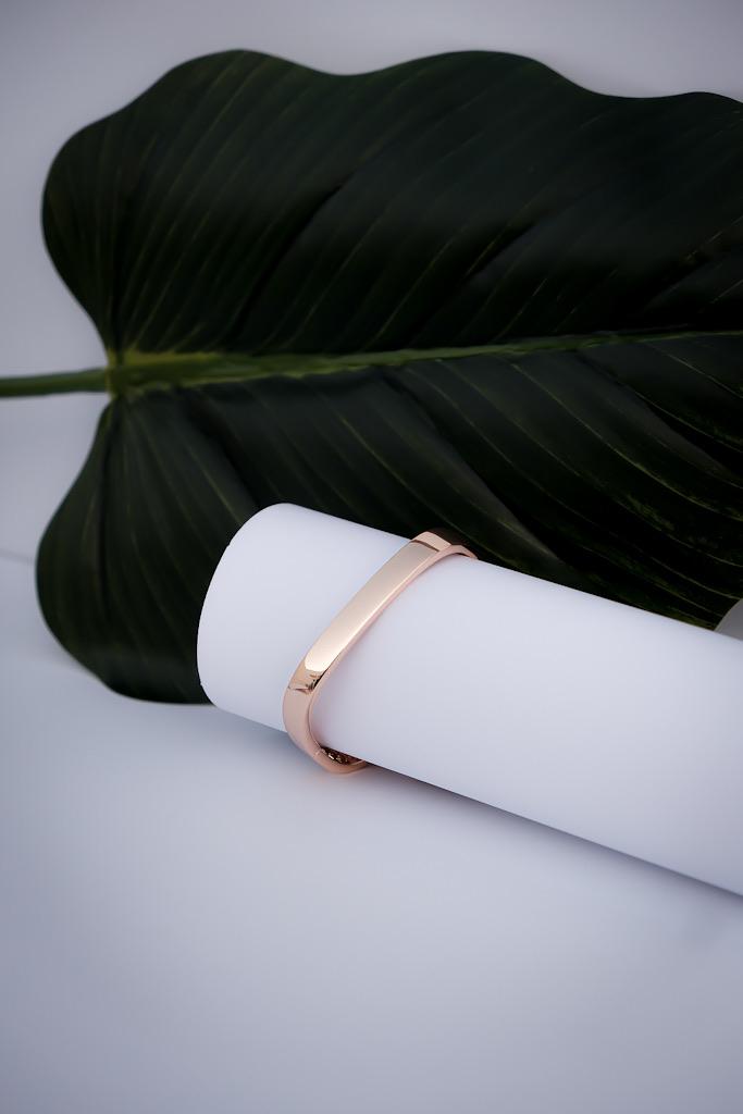 Pulseira Quadrada Cravejada Rosé