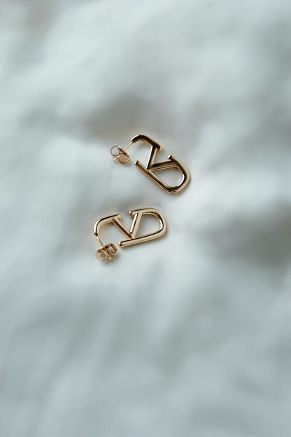 Conjunto Geométrico Dourado Chic