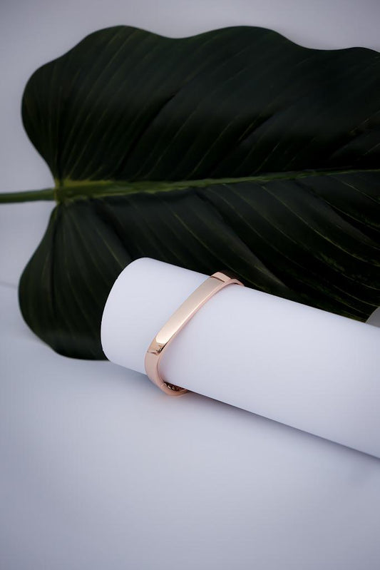 Pulseira Quadrada Cravejada Rosé
